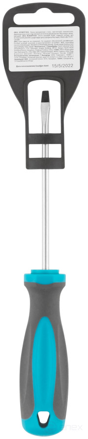 Screwdriver, CrV steel, rubberized handle SL4 x 100 mm