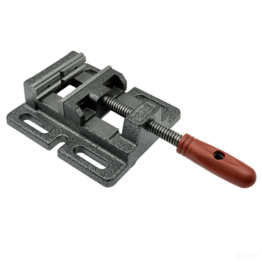 Machine tool vise for drilling machines, non-rotating L jaws 75 mm, series Q1975 TORNERI T025888