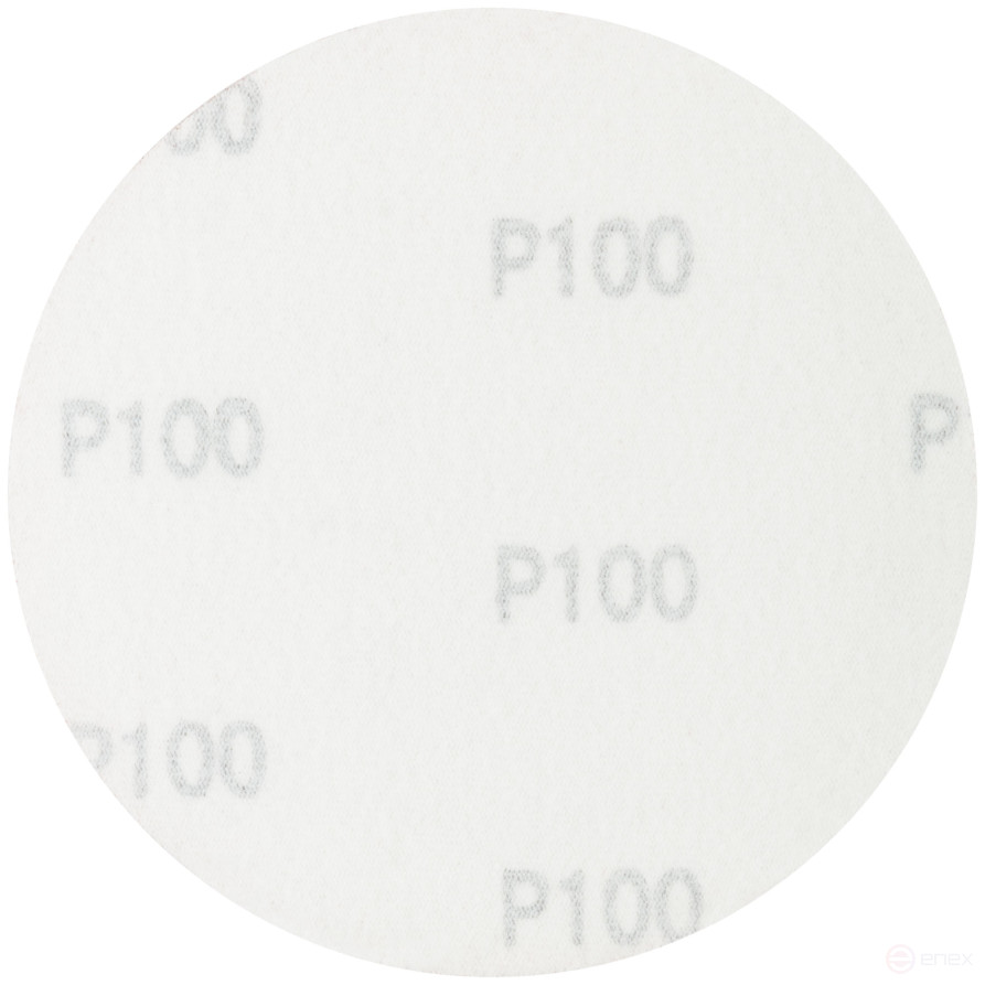 Круги шлифовальные сплошные (липучка), алюминий-оксидные, 125 мм, 5 шт. Р 100