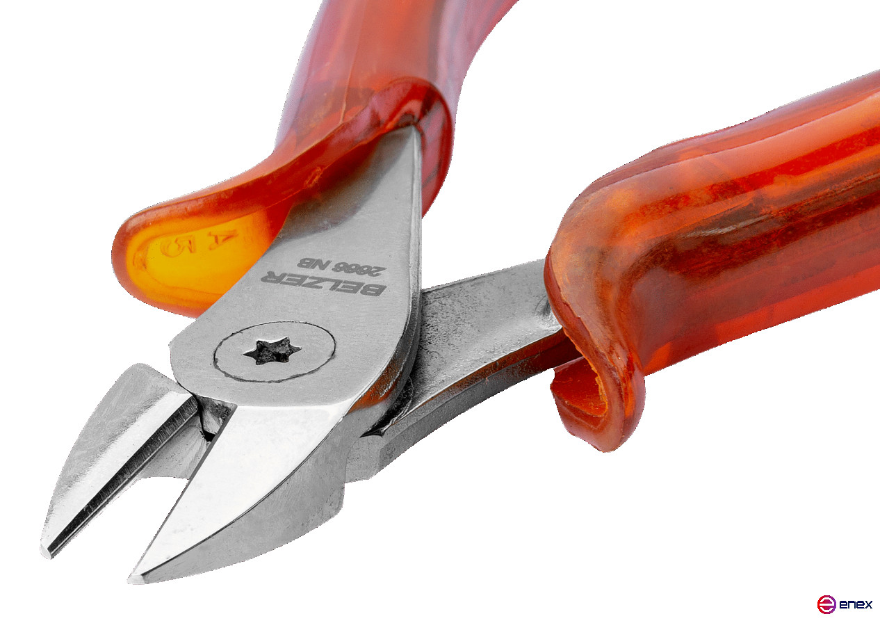 Бокорезы с ручками из ацетата целлюлозы и никель-хромовым покрытием для стальной проволоки, 160 мм