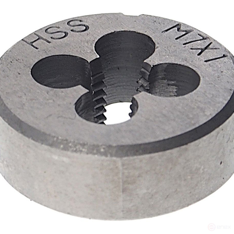 Плашка ER-00710P M07x1-ø25мм, в пластиковом футляре ЭВРИКА /1/10