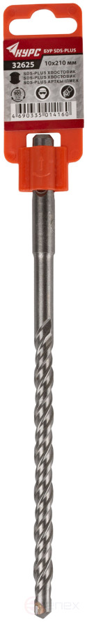 Бур по бетону SDS PLUS с двойной резьбой 10х210 мм
