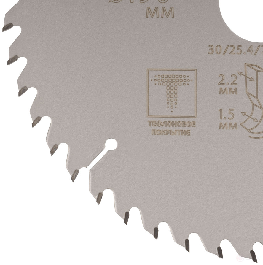 Диск пильный по дереву с тефлоновым покрытием 48Т, CUTOP Profi plus, 190 х 1,5/2,2 х 30/25,4/20/16 мм