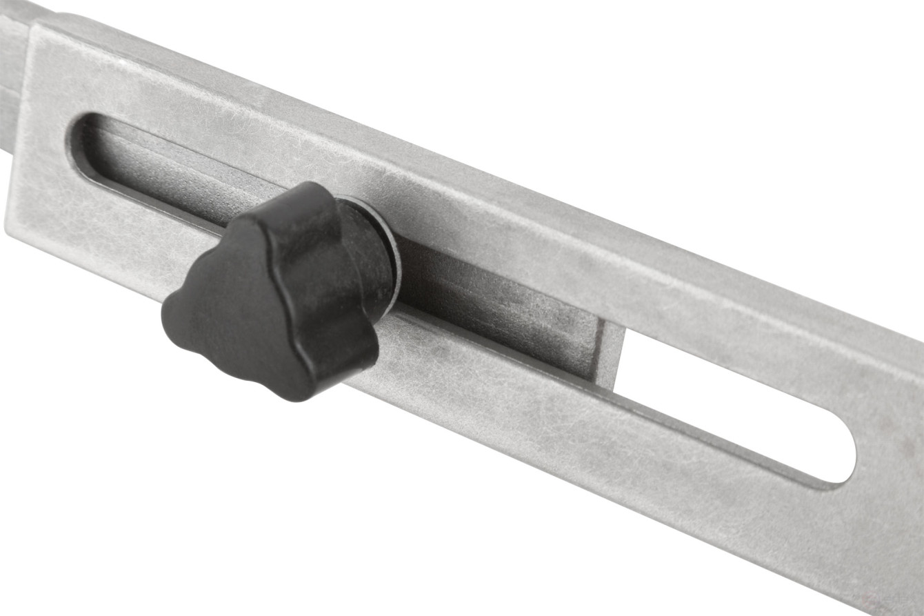 Roller handle, aluminum Ø 8 mm, sliding, width 350-450 mm