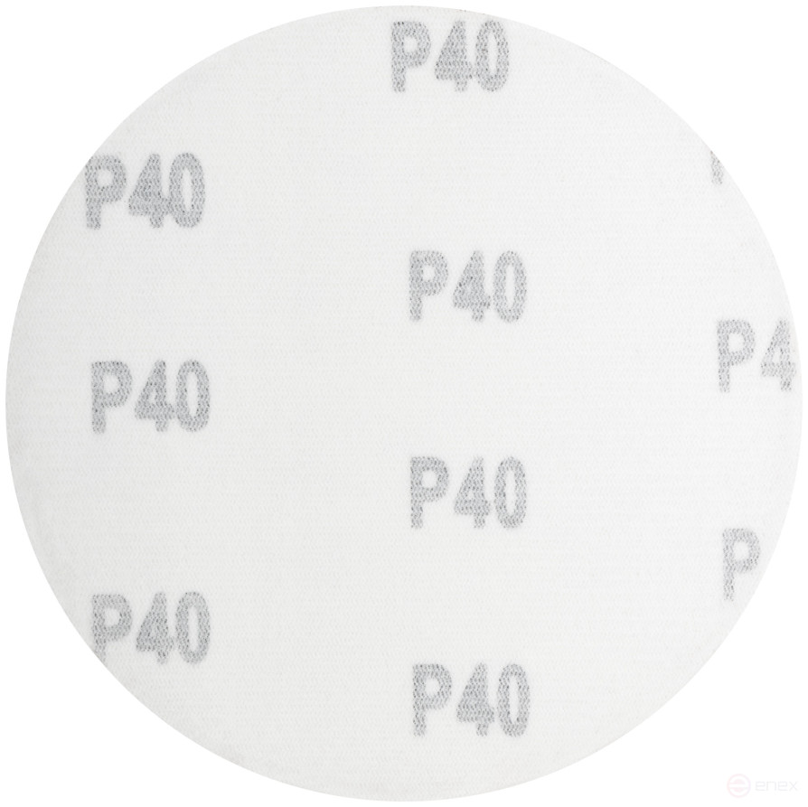 Solid grinding wheels (Velcro), aluminum oxide, 125 mm, 5 pcs. P 40