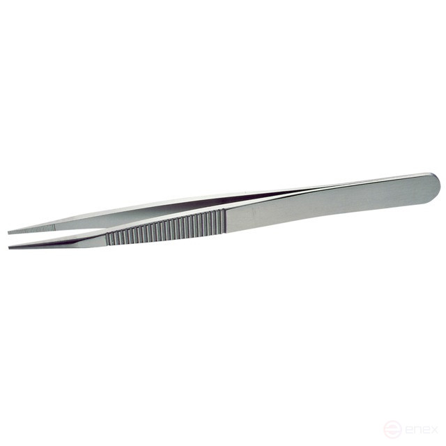 Stainless steel tweezers/antimagn/120mm/riffle.tips and branches