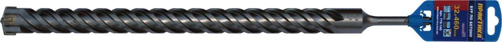Бур SDS-plus ПРАКТИКА 32 х 400/460 мм, Х-тип серия "Эксперт" по бетону (776-140)
