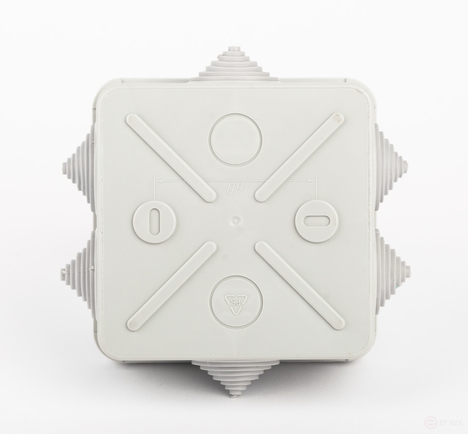 KUPR ERA Potential Equalization Box-100-100-50 grey 100x100x50mm, 6x9. 8 tire groups IP55