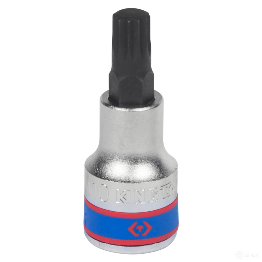 Насадка (бита) торцевая 1/2", Spline, M10, L = 60 мм KING TONY 402610
