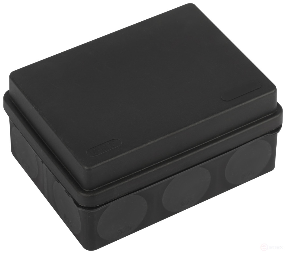Soldering box ERA KOR-150-110-70- 11g-2MP-B two-component HF UV resistant 150x110x70mm Black Direct mounting IP67