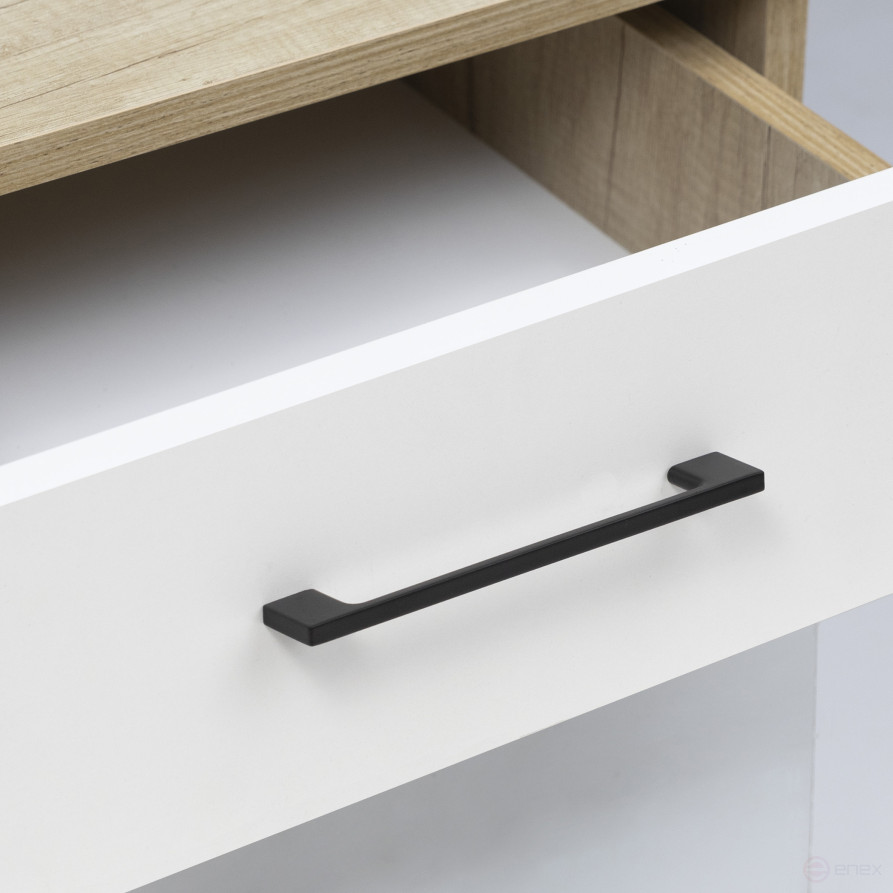 Handle metal bracket meth. AK705 160 matt black, AKS