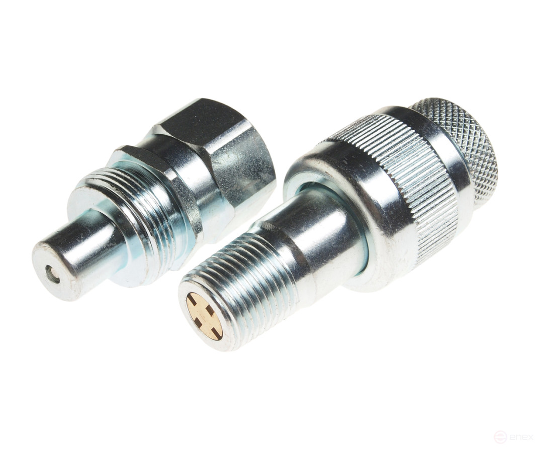 A set of 3/8" connectors for connecting JTC hydraulic cylinders