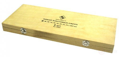 Набор сверл для дерева винтовых 10-24Х460 мм, 8 штук