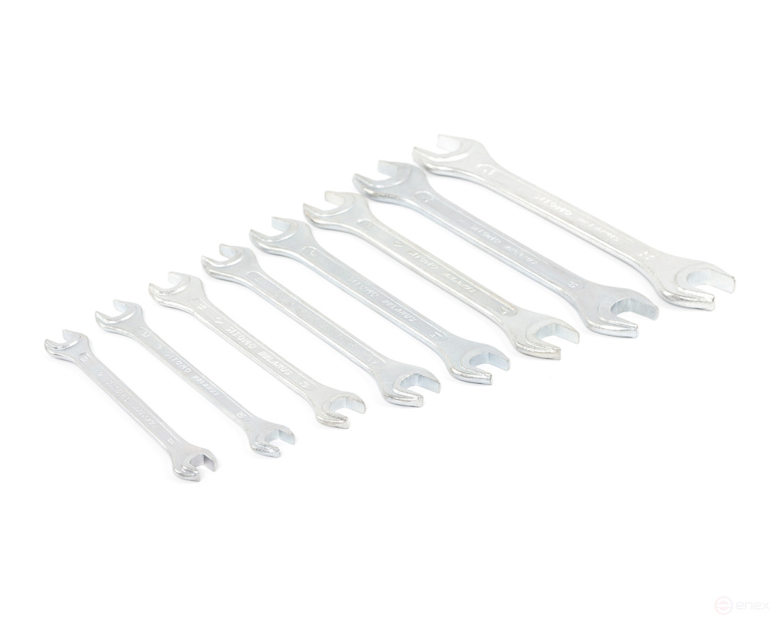 Набор ключей гаечных рожковых двусторонних 8 шт. (8-24) вак.уп. SITOMO BELARUS