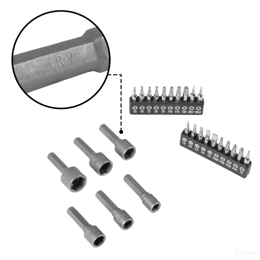 Набор ручного инструмента BORT BTK-114