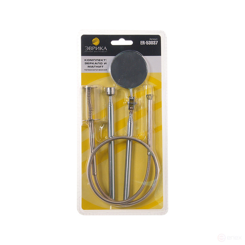 Набор ER-53037 зеркало телескоп. круглое 50 мм./магнит телескоп. до 1,3 кг/захват 609,6мм ЭВРИКА 1/10/50