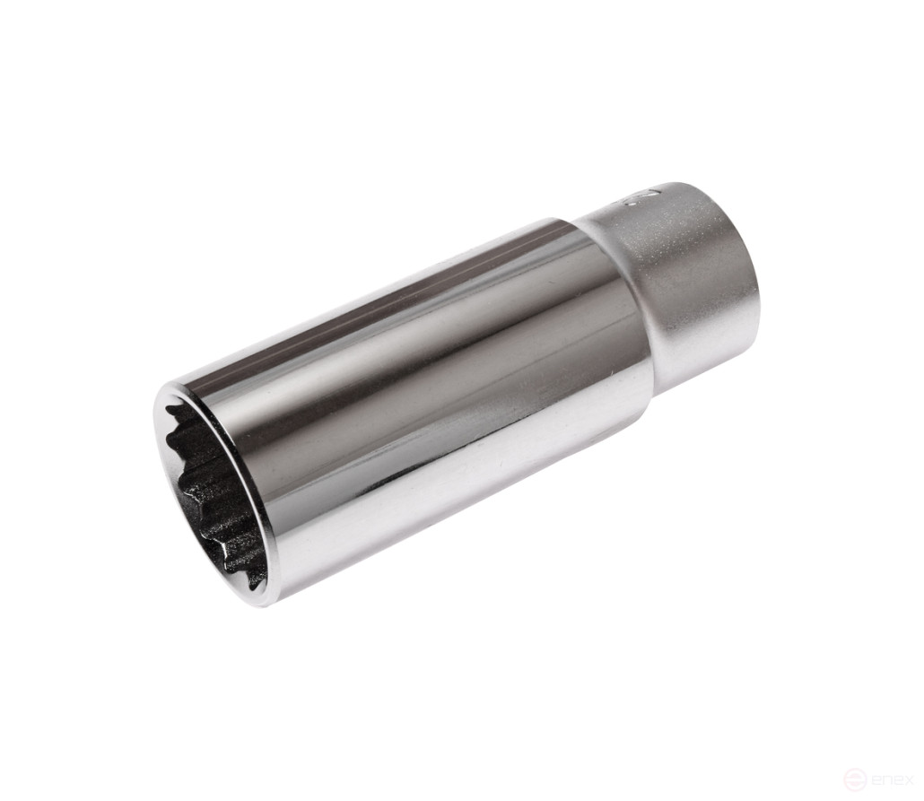 Головка торцевая 1/2" 22мм 12-ти гранная глубокая L=76мм JTC