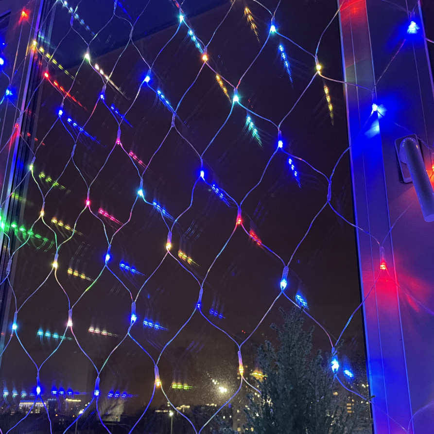LED Christmas garland ERA ENIS-01R network 1.8mX1.5m RGB