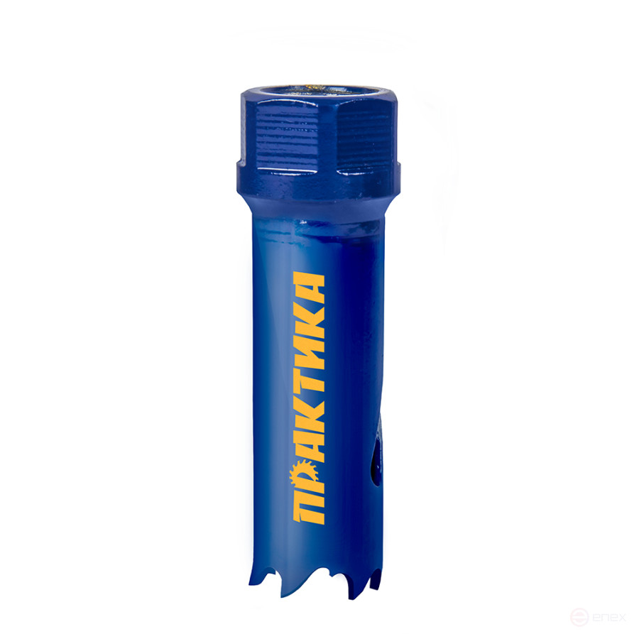 Коронка биметаллическая ПРАКТИКА 16 мм (1шт), клипса (035-905)