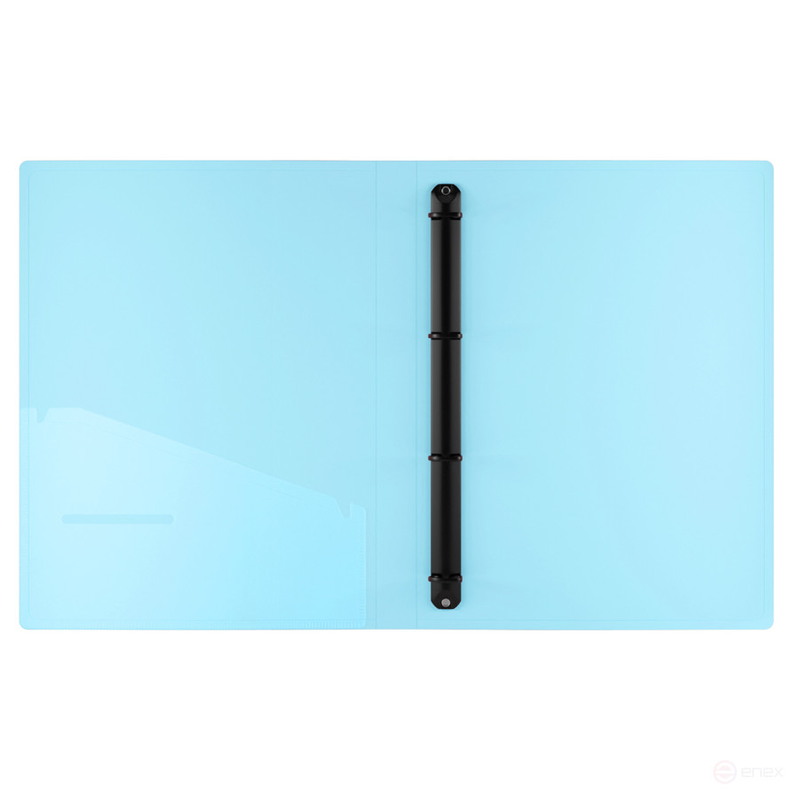 Папка на 4 кольцах Berlingo "Haze" А4, 24 мм, 600 мкм, D-кольца, с внутр. карманом, сиреневая, софт-тач