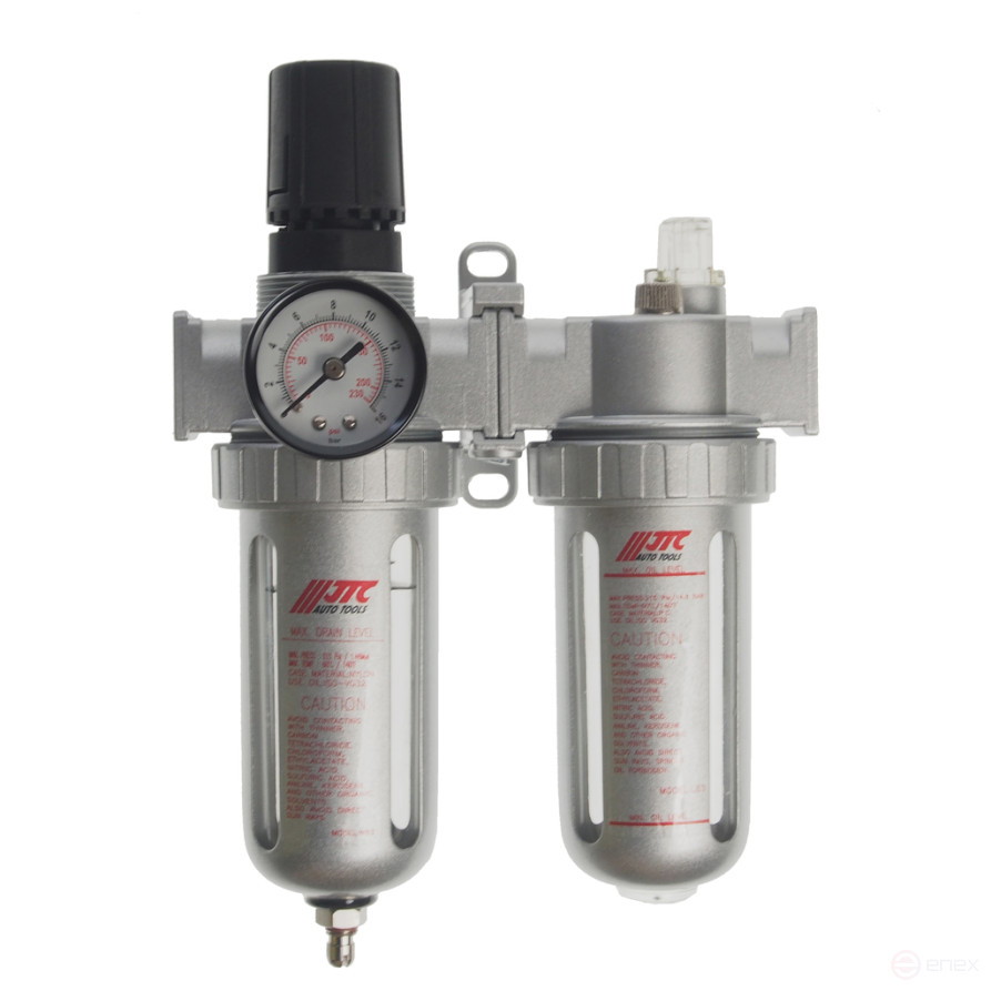 Air treatment unit (lubricator,dehumidifier) 1/2" metal. the switch. 215PSI 3000L/min. 150ml JTC