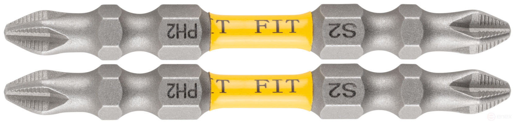 Forged bits, S2 steel, double-sided 65 mm PH2/PH2, Profi 2 pcs., blister
