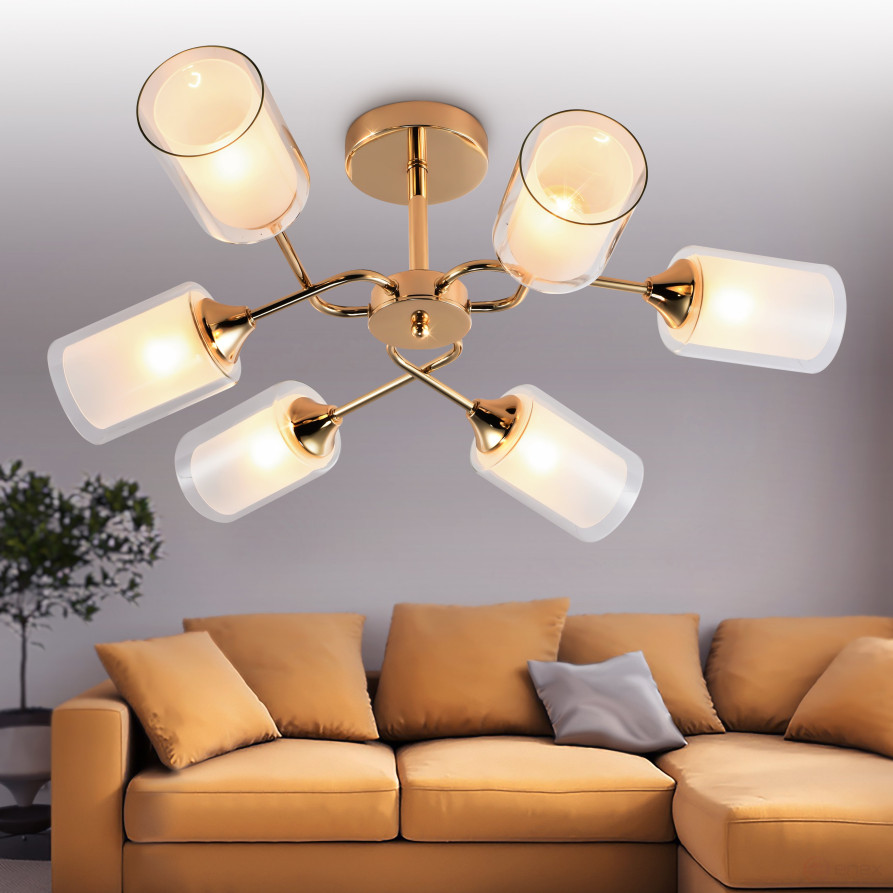 Chandelier Rivoli Henriette 9071-306 6 x E27 60W Modern