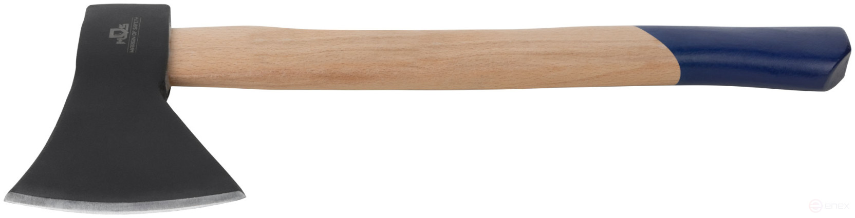 Axe forged steel, wooden handle 1000 gr.