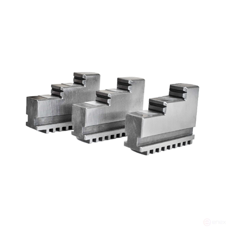 Кулачки к патрону токарному 250 3шт компл. прямые полка 11,8 ширина 27 J=10 L=105 мм, высота 73 D=14 мм, d=35 мм Beltools