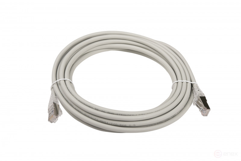 WRline WR-PC-RJ45-FTP-5E-5-GY Patch cord F/UTP, category 5e, 2xRJ45, shielded, grey, LSZH, 5m