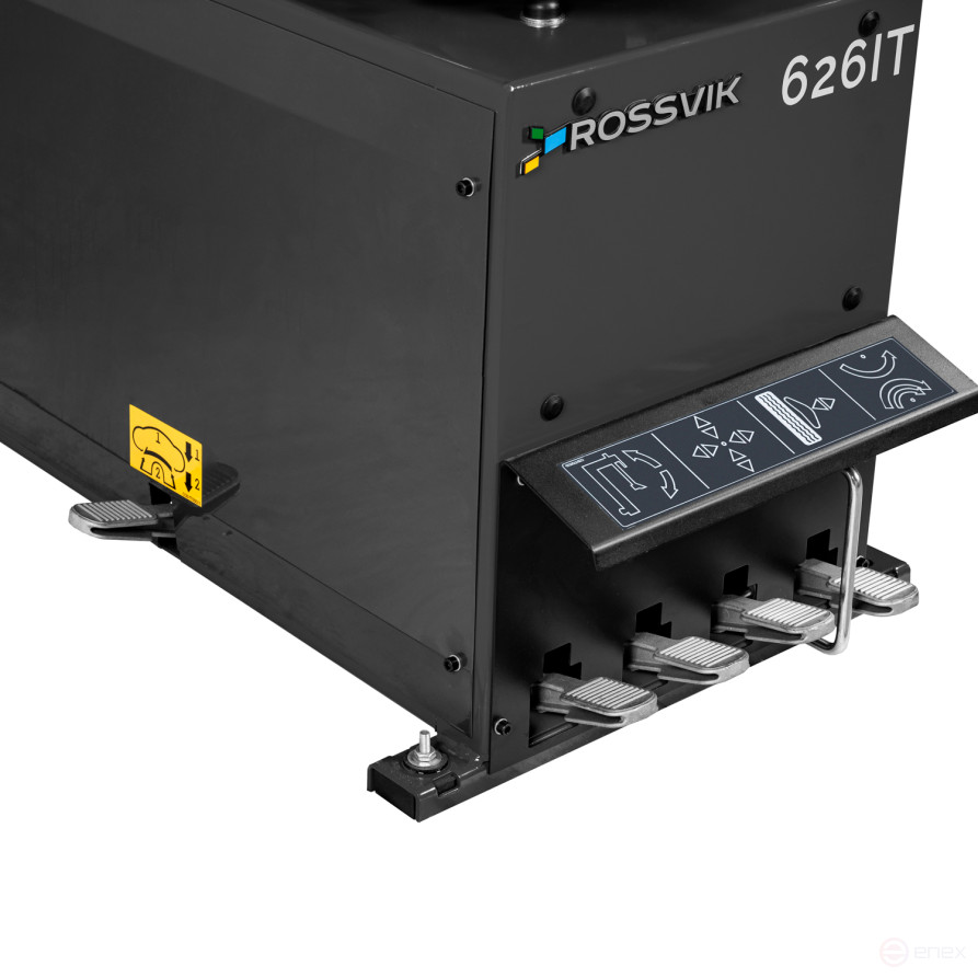 Tire fitting machine ROSSVIK V-626IT, auth, up to 26", 380V, 2sk, explosion. pumping. Color grey RAL7016