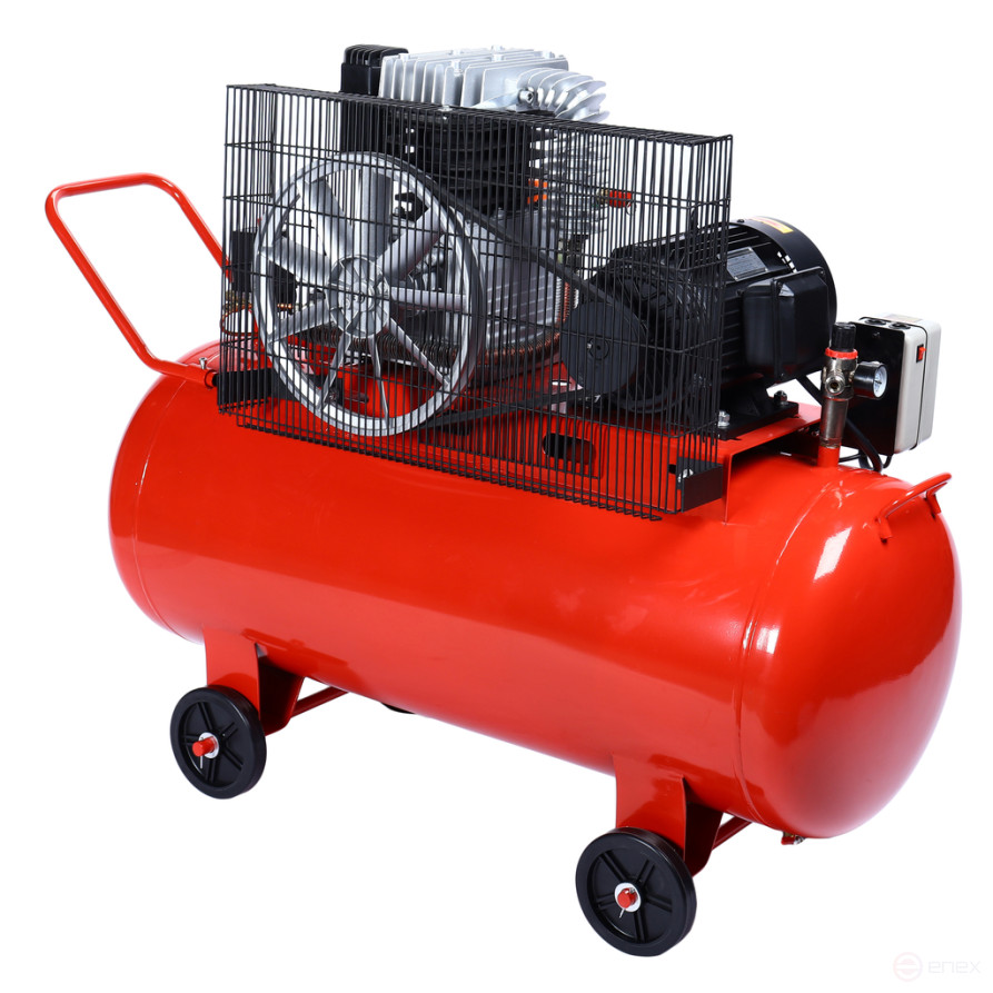 Pneumatic compressor 380V 4.0kW 8atm. 500l/min. receiver-200L portion. remen. single-stage GTE