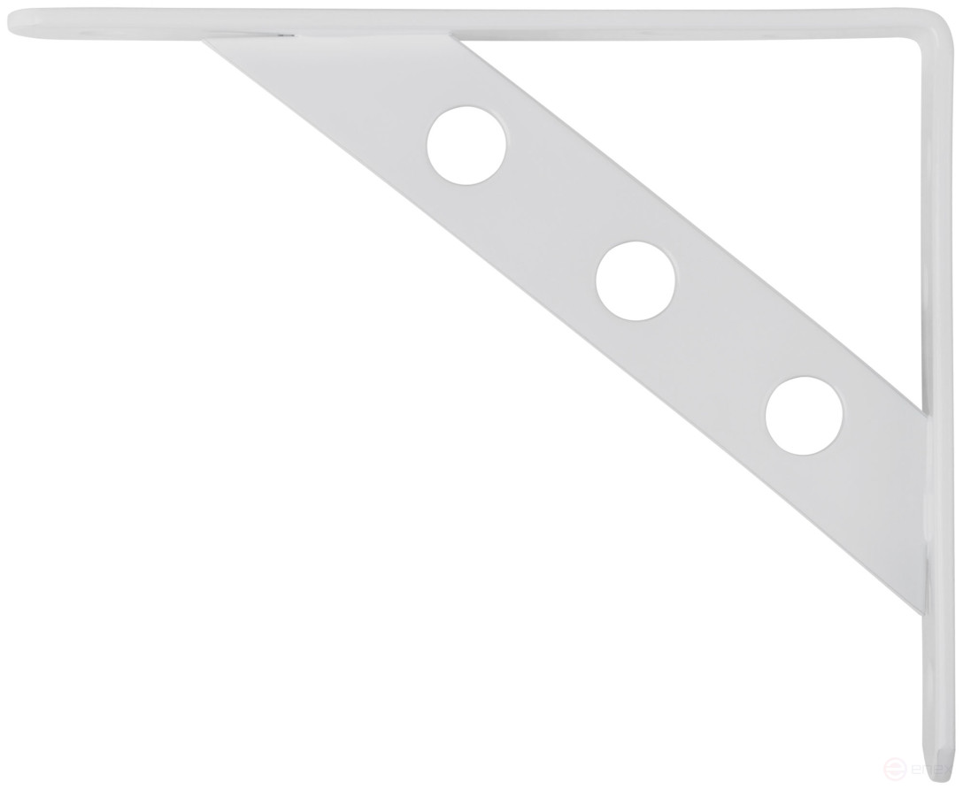 Уголок-кронштейн усиленный белый 150х125 мм