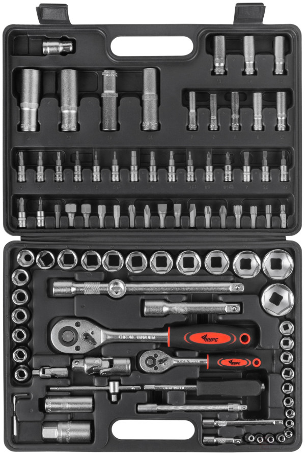Car Tool Set 94 pcs. CrV 1/2"+1/4"