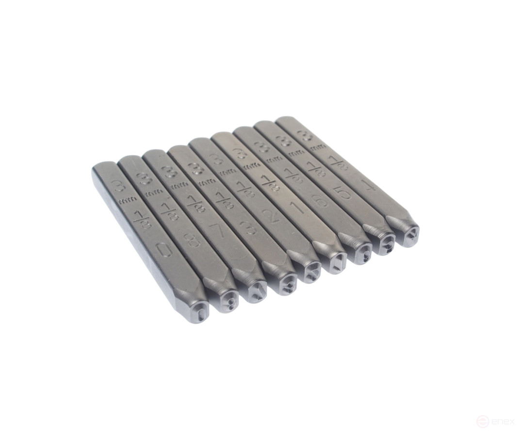 The stamps are digital 3mm (HRC 60+-2 deg. DIN 1451) JTC