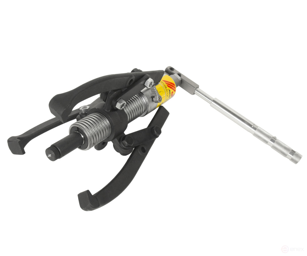 Съемник гидравлический 8т, длина 229/57, ширина 100/350, поршень 85мм масса 8.2кг в кейсе JTC