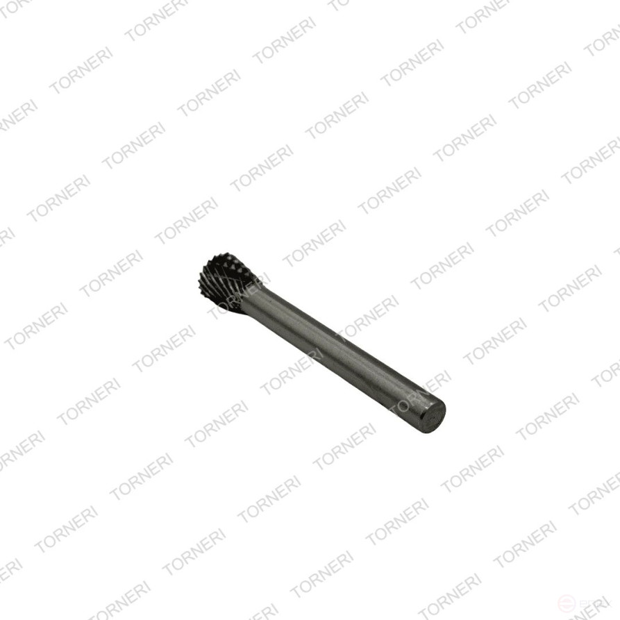 Carbide borehole type N101106 (reverse cone), 10.0 mm, shank 6 mm, double notch TORNERI T018449