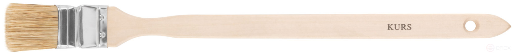 Кисть радиаторная, натур. светлая щетина, деревянная ручка 1,5" (38 мм)