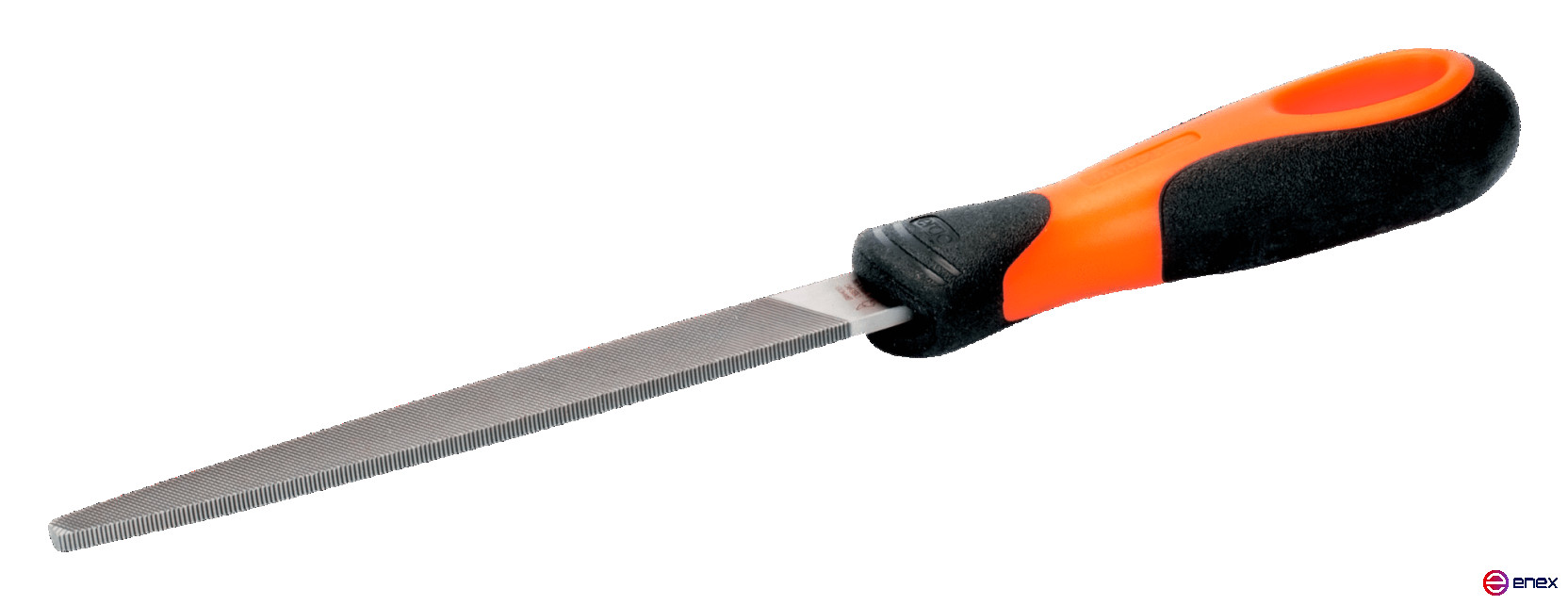 Flat pointed file with handle ERGO 200 mm, notch drachevaya