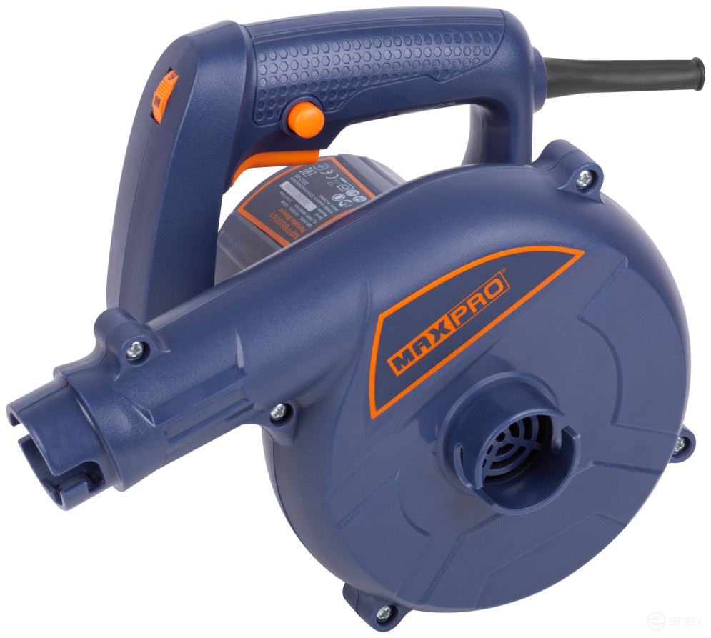 MAX-PRO Воздуходувка-пылесос 600 Вт; 6000-16000 об/мин; 3500 л/мин; 1,5 кг; дополнительные щетки; коробка