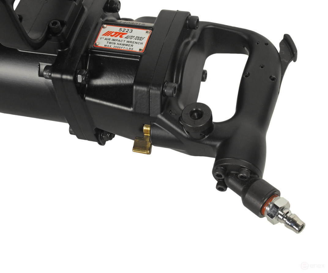 Pneumatic wrench 1" 3390Nm 4800rpm 90PSI spindle 8" Impact lightweight L=570mm JTC