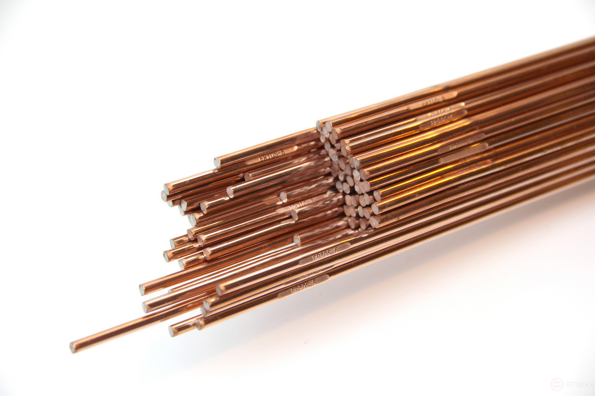 Copper-plated rod DEKA ER70S-6 2.4 mm by 5 kg