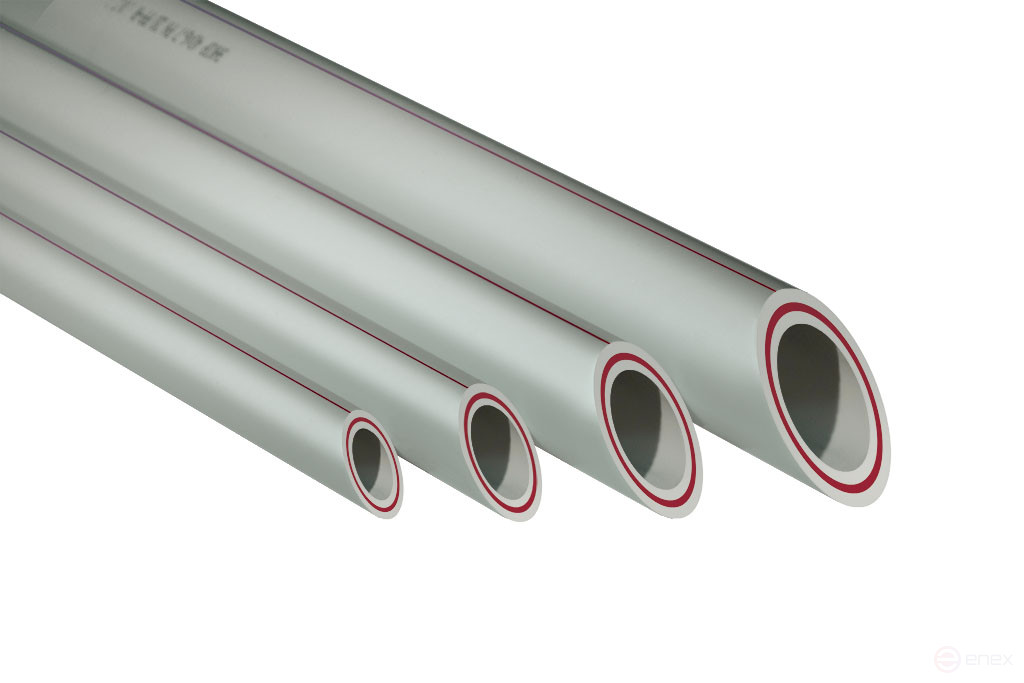 Труба PP-R арм.стек. PN25 SDR6 20х3,4 сер.(4/180)