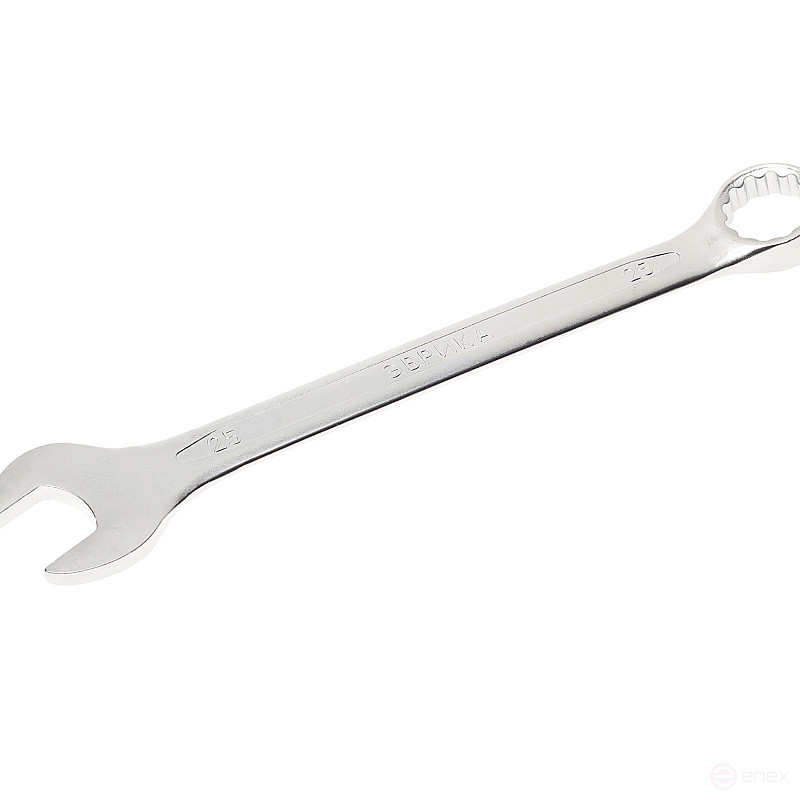 Ключ комбинированный 25мм ER-53251(Chrome vanadium) на держателе PRO ЭВРИКА 1/10/50