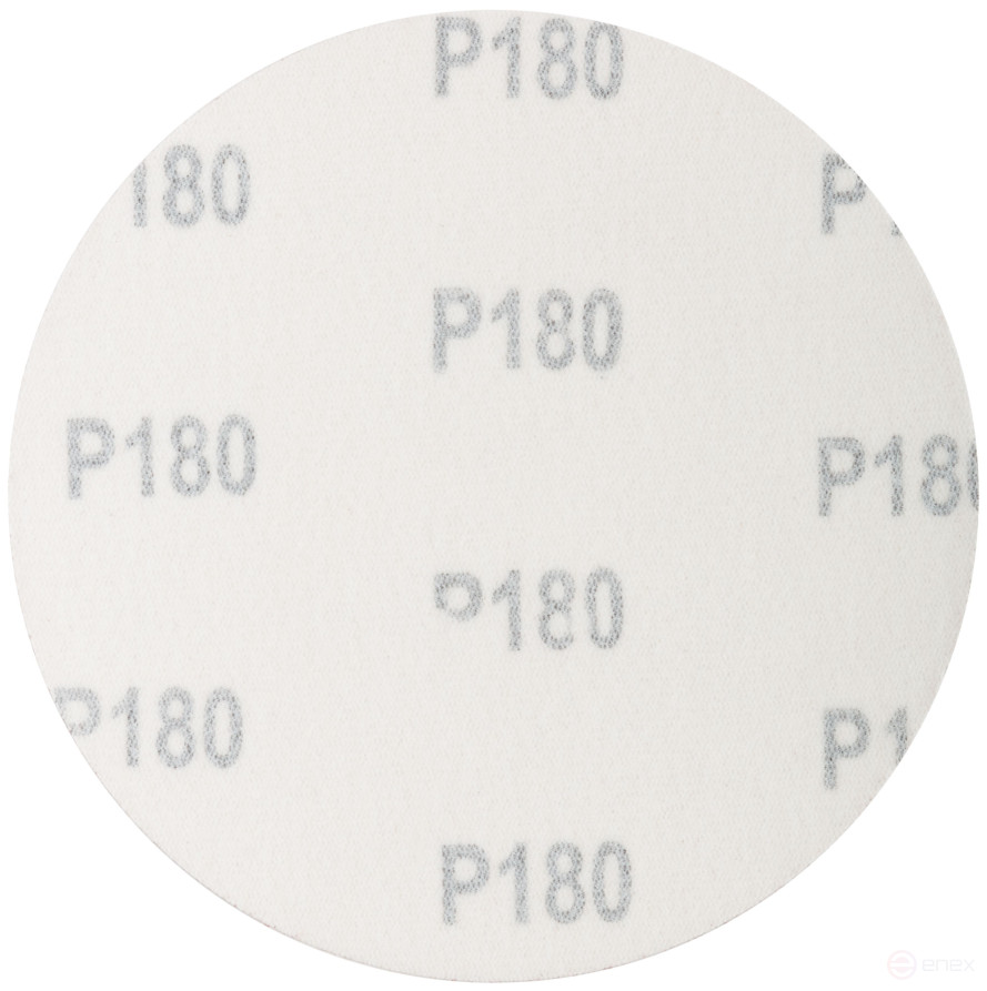 Круги шлифовальные сплошные (липучка), алюминий-оксидные, 125 мм, 5 шт. Р 180