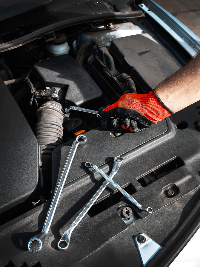 Набор ключей накидных AV Steel 7 предметов