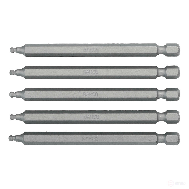 Hex Socket Screw Bits with Spherical Sting, 89 mm 59S/H5BALL