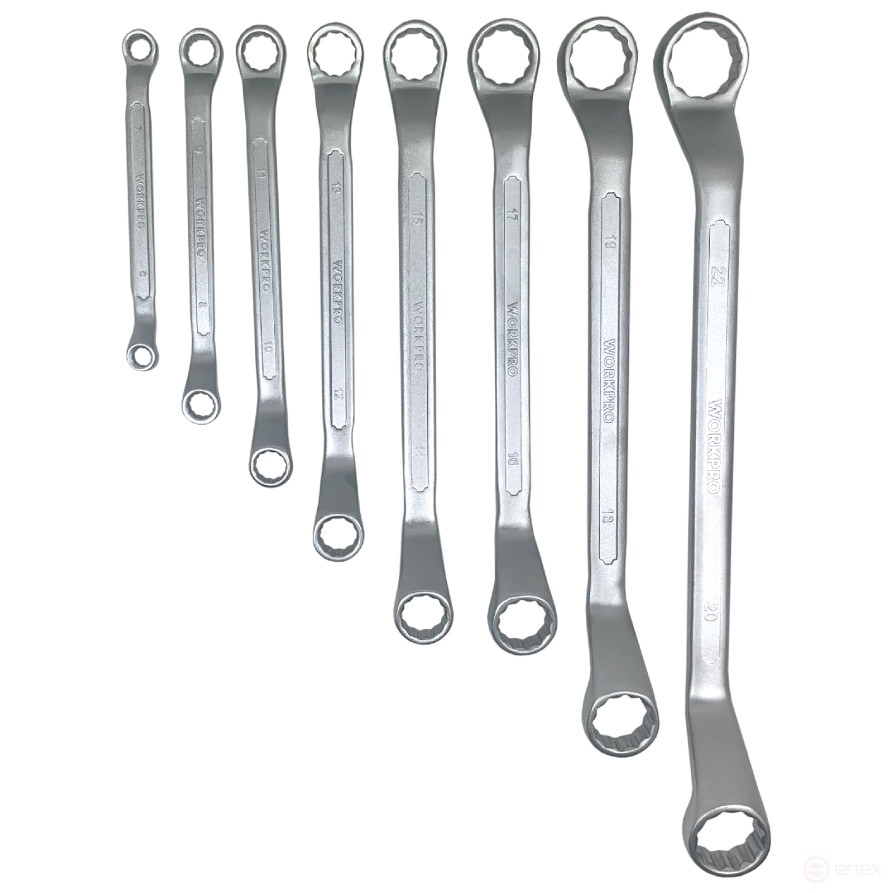 Folding Double-sided Wrench Set 8pcs (6-22mm) WP202509 WORKPRO