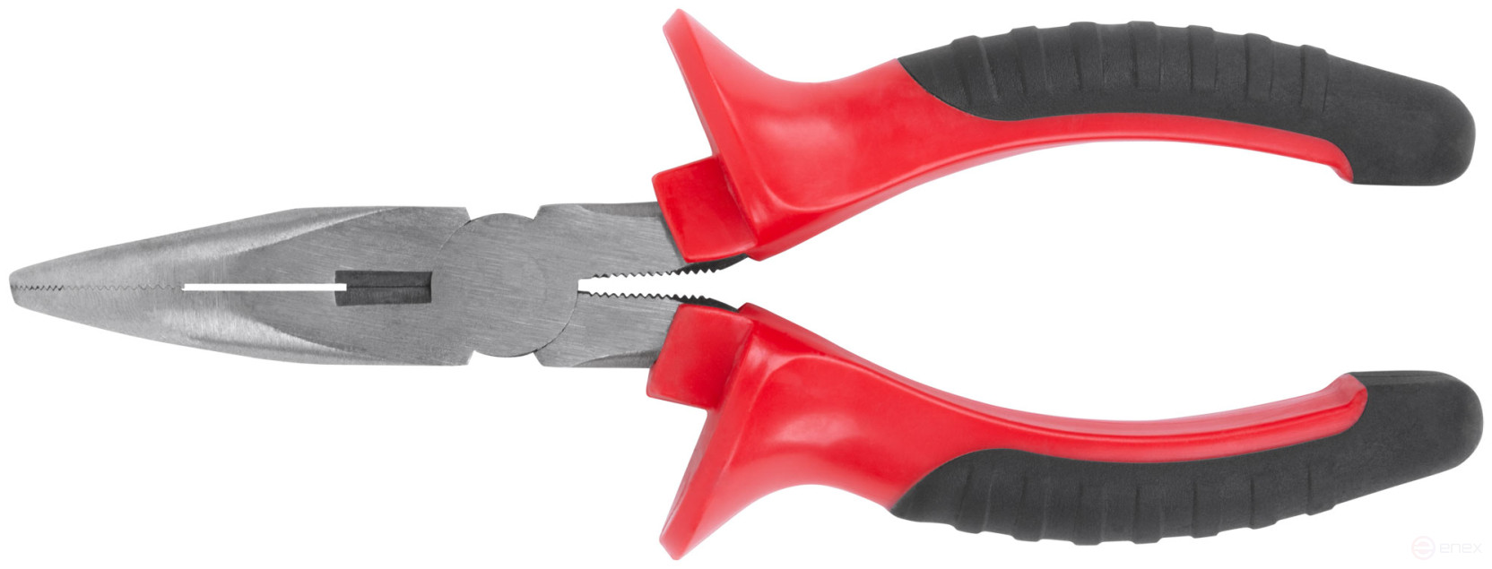 Optima platypuses, two-tone rubberized handles, 165 mm polished steel