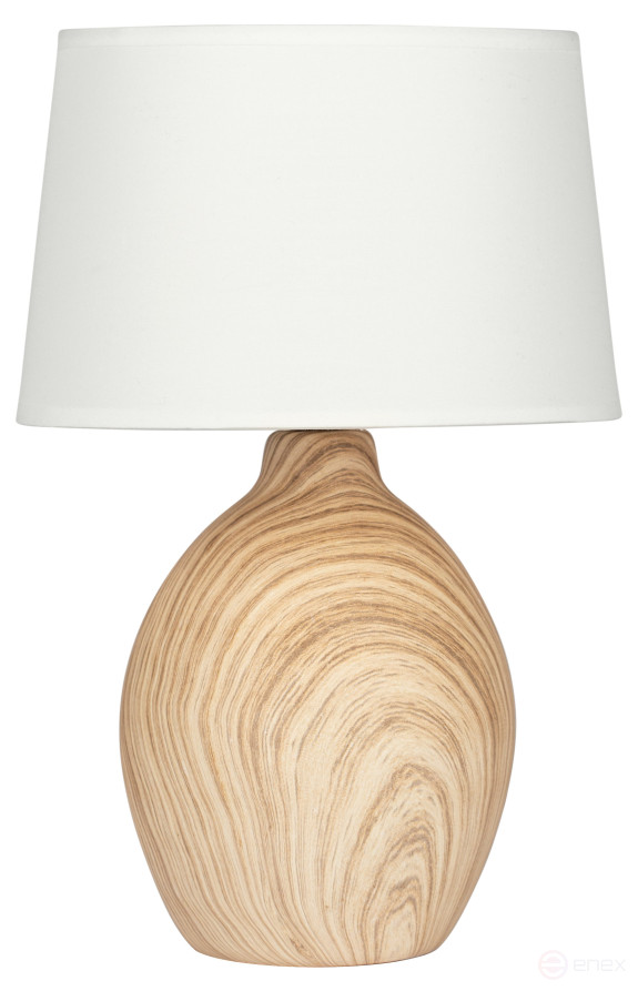 Rivoli Chimera 7072-503 Table Lamp 1* E14 40W Ceramic Light Wood